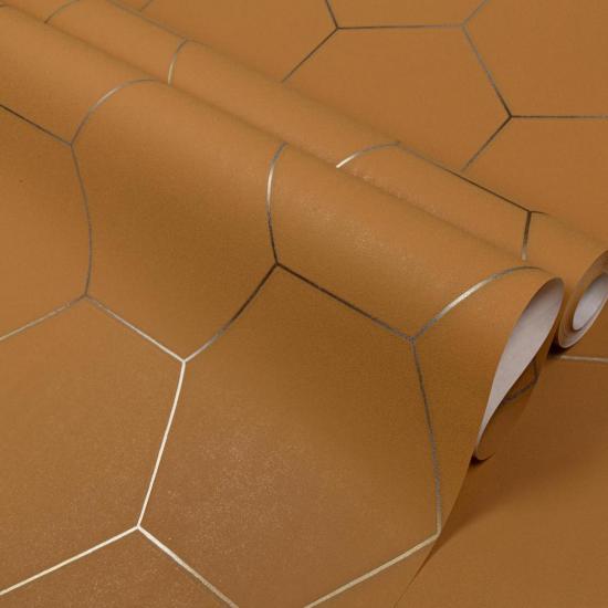 Обои 72088-33TC Гексагон топ вельвет производства Палитра - фото