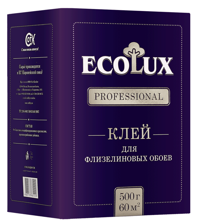 Клей Ecolux professional флизелиновый производства Ecolux - фото