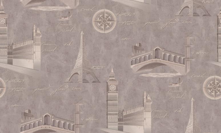 Обои 72406-45PL Стена путешествий производства Палитра - фото