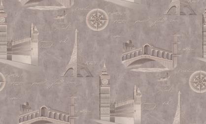 Обои 72406-45PL Стена путешествий производства Палитра - фото