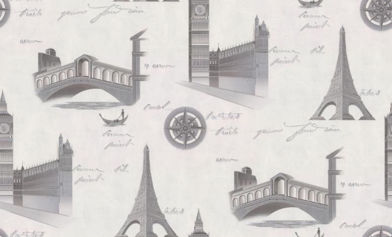 Обои 72406-14PL Стена путешествий производства Палитра - фото