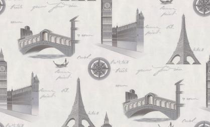 Обои 72406-14PL Стена путешествий производства Палитра - фото