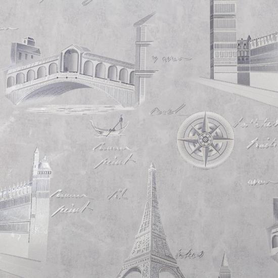 Обои 72406-41PL Стена путешествий производства Палитра - фото