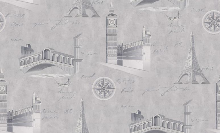 Обои 72406-41PL Стена путешествий производства Палитра - фото