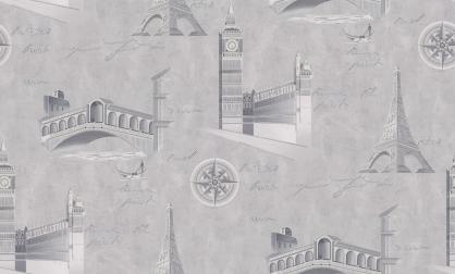 Обои 72406-41PL Стена путешествий производства Палитра - фото