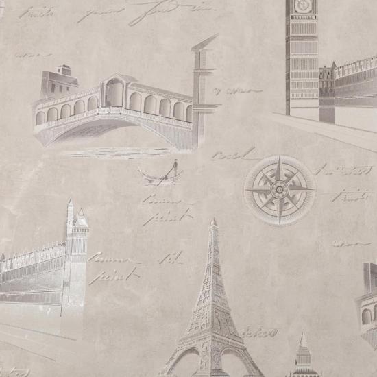 Обои 72406-42PL Стена путешествий производства Палитра - фото