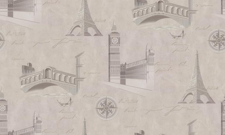 Обои 72406-42PL Стена путешествий производства Палитра - фото